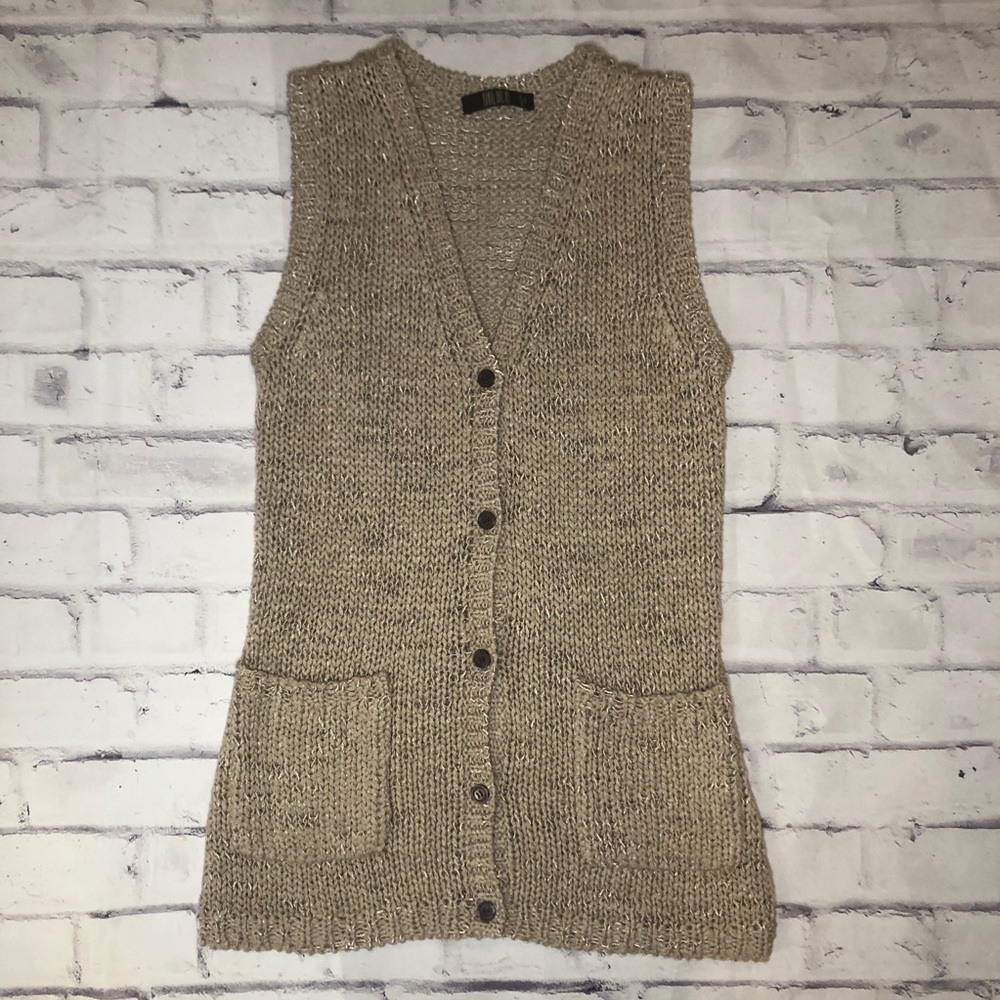 Knit/Crochet Tan Vest